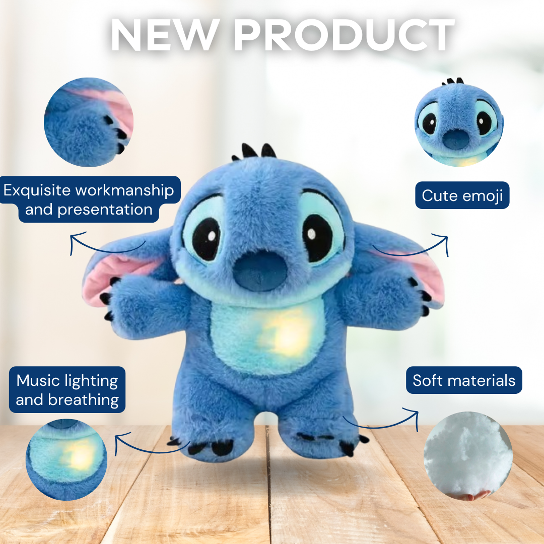 Peluche que respira: luces, sonido y amor