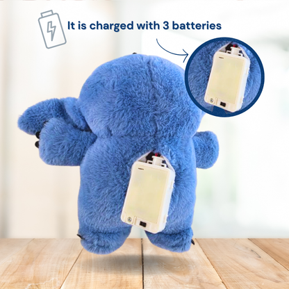 Peluche que respira: luces, sonido y amor